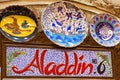 A beautiful mosaic signboard of a shop