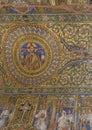 The beautiful mosaics inside the destroyed Kaiser Wilhelm GedÃÂ¤chtniskirche church, Berlin, Germany