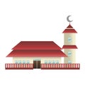 Beautiful Mosque Building, Islamic building to pray Royalty Free Stock Photo