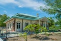 Beautiful mosque building in the village at tropical island