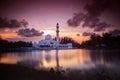 Beautiful Mosque in Glorious Sunset Royalty Free Stock Photo