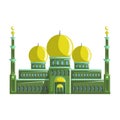 Beautiful Mosque Building, Islamic building to pray Royalty Free Stock Photo