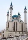 Beautiful mosque in Kazan. Winter landscape. Royalty Free Stock Photo