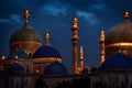 beautiful mosque at night