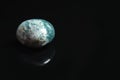 Beautiful moss agate gemstone on background. Space for text Royalty Free Stock Photo