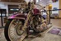 Beautiful Motorcycle at Lowrider show at the Albuquerque International Sunport Royalty Free Stock Photo