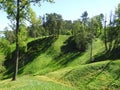 Beautiful mound in spring, Lithuania