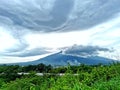 The beautiful of Mount Arjuna in Malang, Indonesia Royalty Free Stock Photo