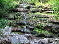 Beautiful mountain cascading waterfall in Serbia Royalty Free Stock Photo