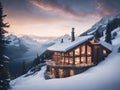 Beautiful mountain chalet in the mountains