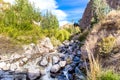 Beautiful mountain in Colca Canyon, Peru in South America Royalty Free Stock Photo