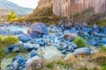 Beautiful mountain in Colca Canyon, Peru in South America Royalty Free Stock Photo