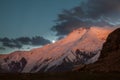 Beautiful mountain evening view at Pamir