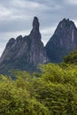 Beautiful mountain, Finger of God in the city of Teresopolis, State of Rio de Janeiro, Brazil.