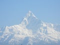 beautiful mountain fishtail view Royalty Free Stock Photo
