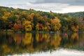 Beautiful Mountain Lake on a Cloudy Autumn Day.