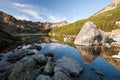 Beautiful mountain lake in High Tatras