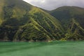 Lake Kezenoy Am or Kezenoyam in Chechen republik in Russia Royalty Free Stock Photo