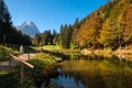 Beautiful mountain lake Riessersee in Bavaria