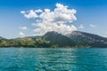 Beautiful mountain, Lake Thun, Switzerland Royalty Free Stock Photo