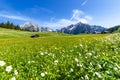 Beautiful mountain landscape in Alps, Austria, Walderalm Royalty Free Stock Photo