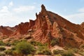 Beautiful mountain landscape in the canyon Fairy Tale, Kyrgyzstan