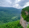 Beautiful mountain landscape of the Caucasus. Guam gorge, Mezmay. Royalty Free Stock Photo