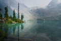 Beautiful mountain landscape. Joffe lakes-upper lake,British Columbia Canada