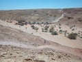 Lanch in the Makhtesh Ramon. Israel Royalty Free Stock Photo