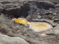 Sinkholes near the Dead Sea. Israel Royalty Free Stock Photo