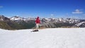 The beautiful mountain landscape from Munt Pers 3207m.