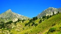 Beautiful mountain landscape in Neouvielle national nature reserve, French Pyrenees.