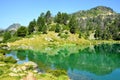 Neouvielle national nature reserve, Lac de Bastan inferieur, French Pyrenees. Royalty Free Stock Photo