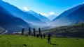 Beautiful mountain landscape of Sonamarg, Jammu and Kashmir state,