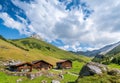 Beautiful Mountain Landscape in the Summer in the Alps, Switzerl Royalty Free Stock Photo
