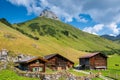 Beautiful Mountain Landscape in the Summer in the Alps, Switzerl Royalty Free Stock Photo