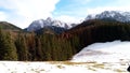 Beautiful mountain landscape. Winter in the Tatra National Park. Royalty Free Stock Photo