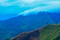 Beautiful Panoramic view of lake Toba from Berastagi, Medan, Indonesia Royalty Free Stock Photo