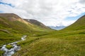 Beautiful mountain range and landscape near Dalvik in Iceland Royalty Free Stock Photo
