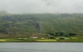 Beautiful mountain range and landscape near Dalvik in Iceland Royalty Free Stock Photo