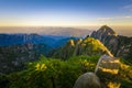 Beautiful mountain range, Mount Huangshan, Anhui, China