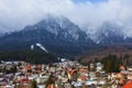 Beautiful mountain resort in Carpathians, Busteni Royalty Free Stock Photo