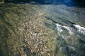 Beautiful mountain river. Clear water and nature