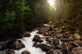 Beautiful mountain river Slovakia Beautiful landscape mountain r Royalty Free Stock Photo