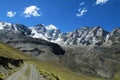 Beautiful mountain road in the Andes, Cordillera Real, Bolivia