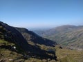 Beautiful mountain scene in Snowdonia National Park on a sunny day