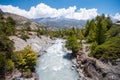 Beautiful mountain scenery in Annapurna trail, Nepal