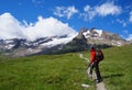 Backpacker admiring the view Royalty Free Stock Photo