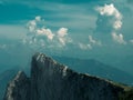 Peak of beautiful mountain in Austria