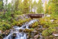 Beautiful mountain stream in the Dolomites Royalty Free Stock Photo